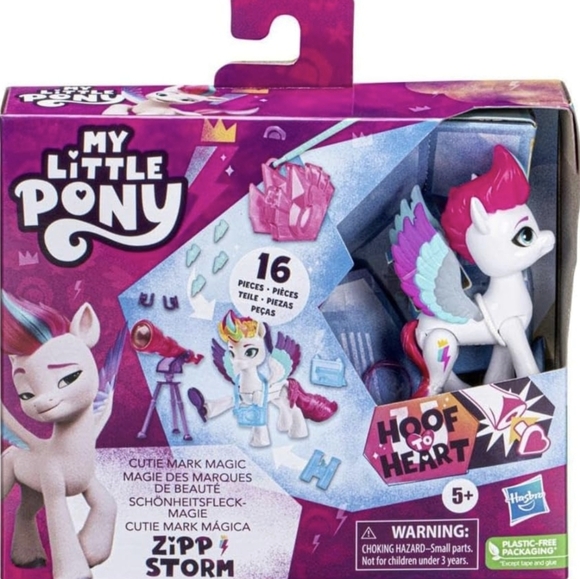 My Little Pony ZIPP STORM Cutie Mark Magic Hoof To Heart Keychain - Picture 2 of 7